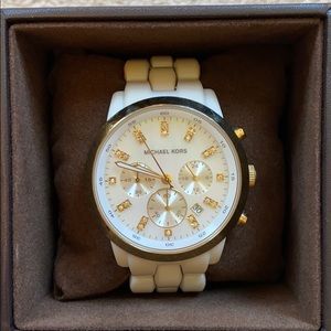 Michael Kors White Acrylic Watch